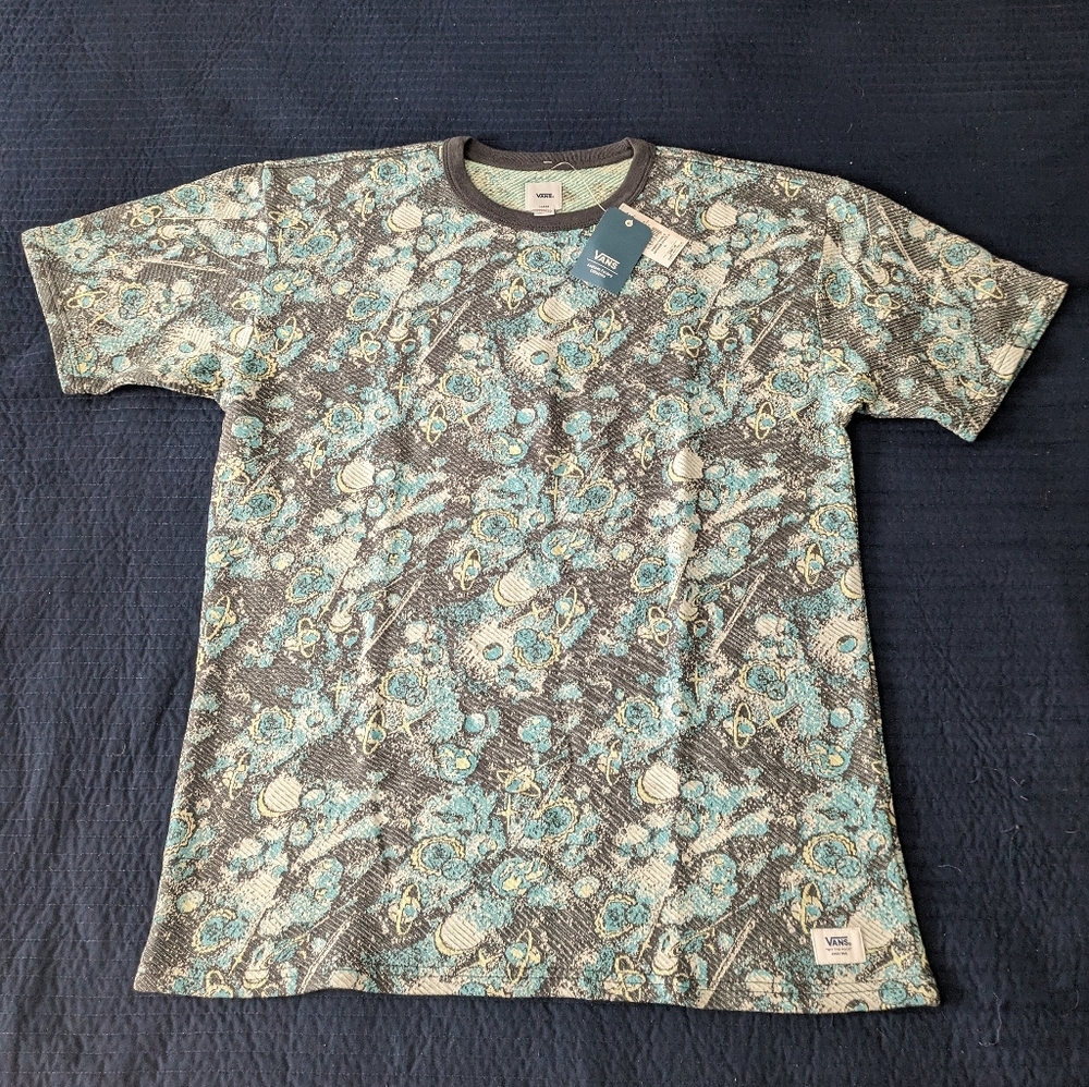 Vans ANAHEIM SPACE GALAXY T-SHIRT Men Cotton Premium thick 0124 NWT